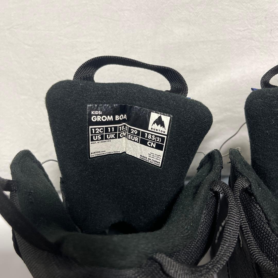 【美品】Burton 子供用スノーボードブーツ　18、5センチ