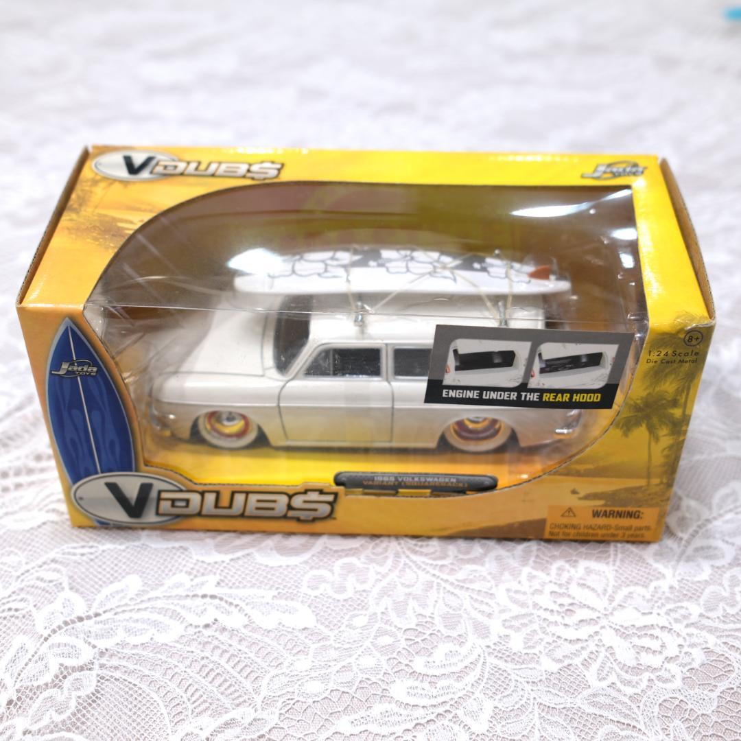 【未使用】JadaToys製VWミニカー1:24 サーフボードつき