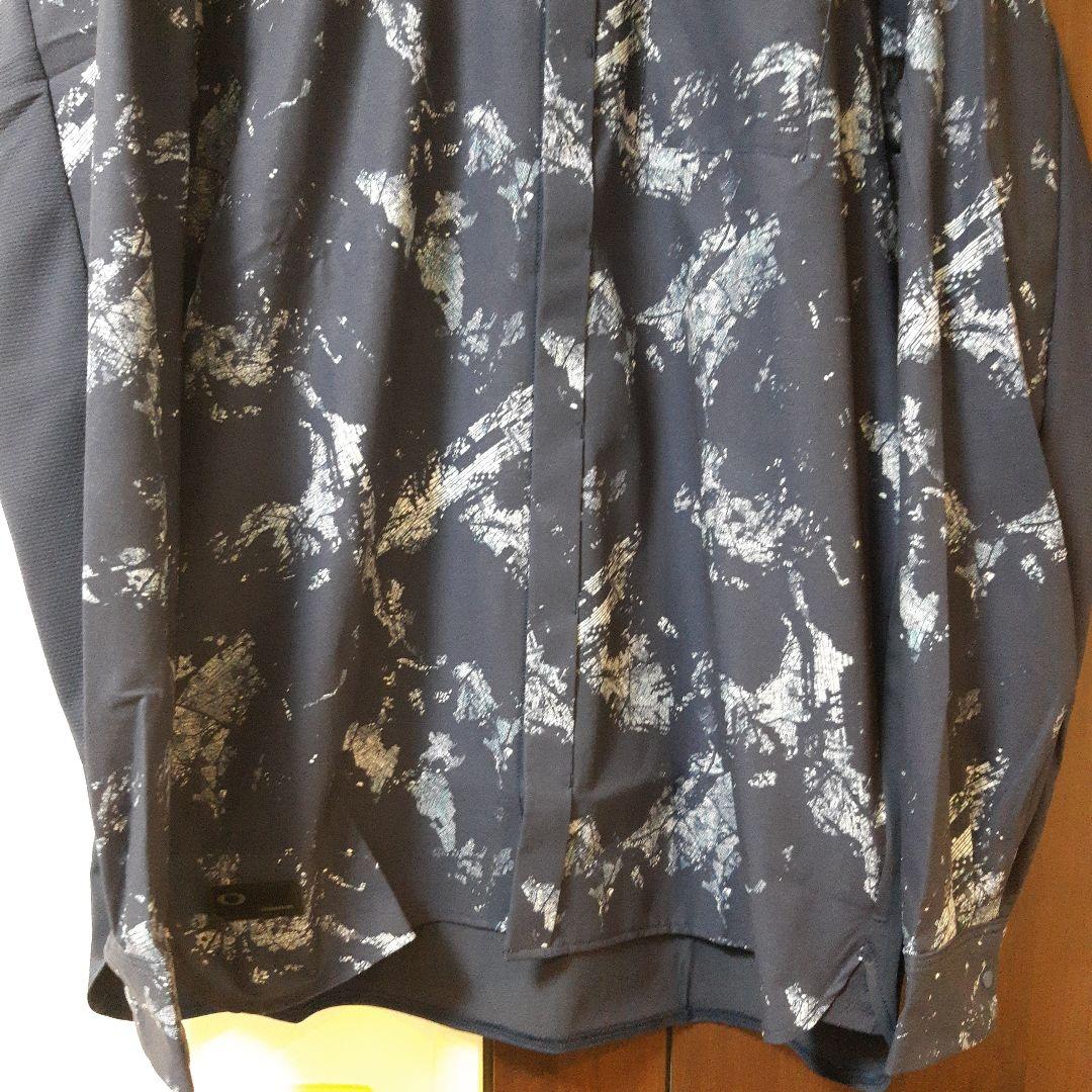 新品　オークリーゴルフ　メンズ　4WAYストレッチシャツ　スカルシリーズ