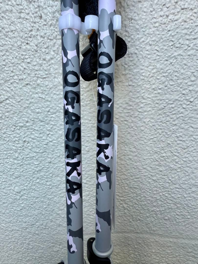 【新品未使用】OGASAKA LC-DM/CAMO 迷彩柄 伸縮式スキーストック