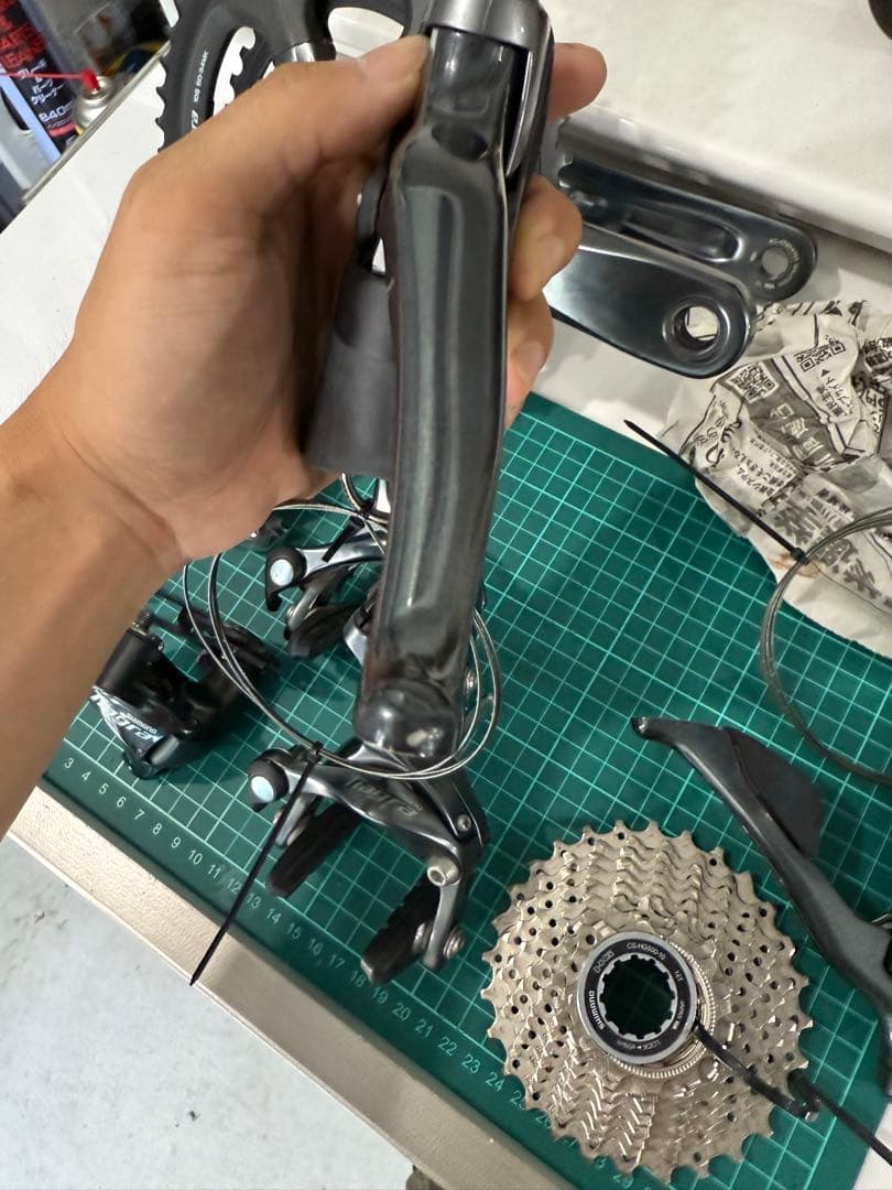 美品　SHIMANO ティアグラ R4700 リムブレーキ グループセット