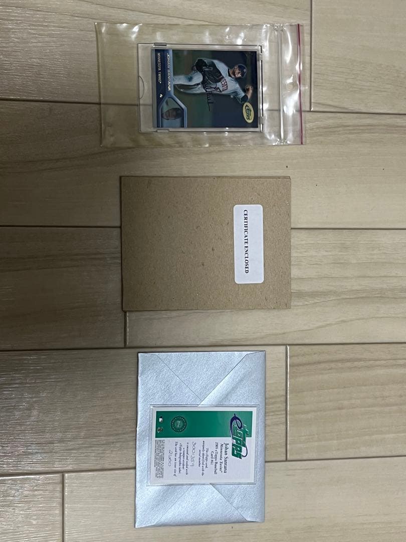etopps ヨハンサンタナ投手　直筆サインカード　訳あり