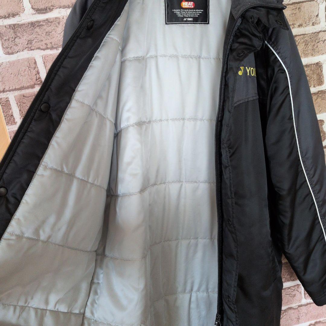 YONEX　ヒートカプセル ベンチコート　ロング ブラック　М