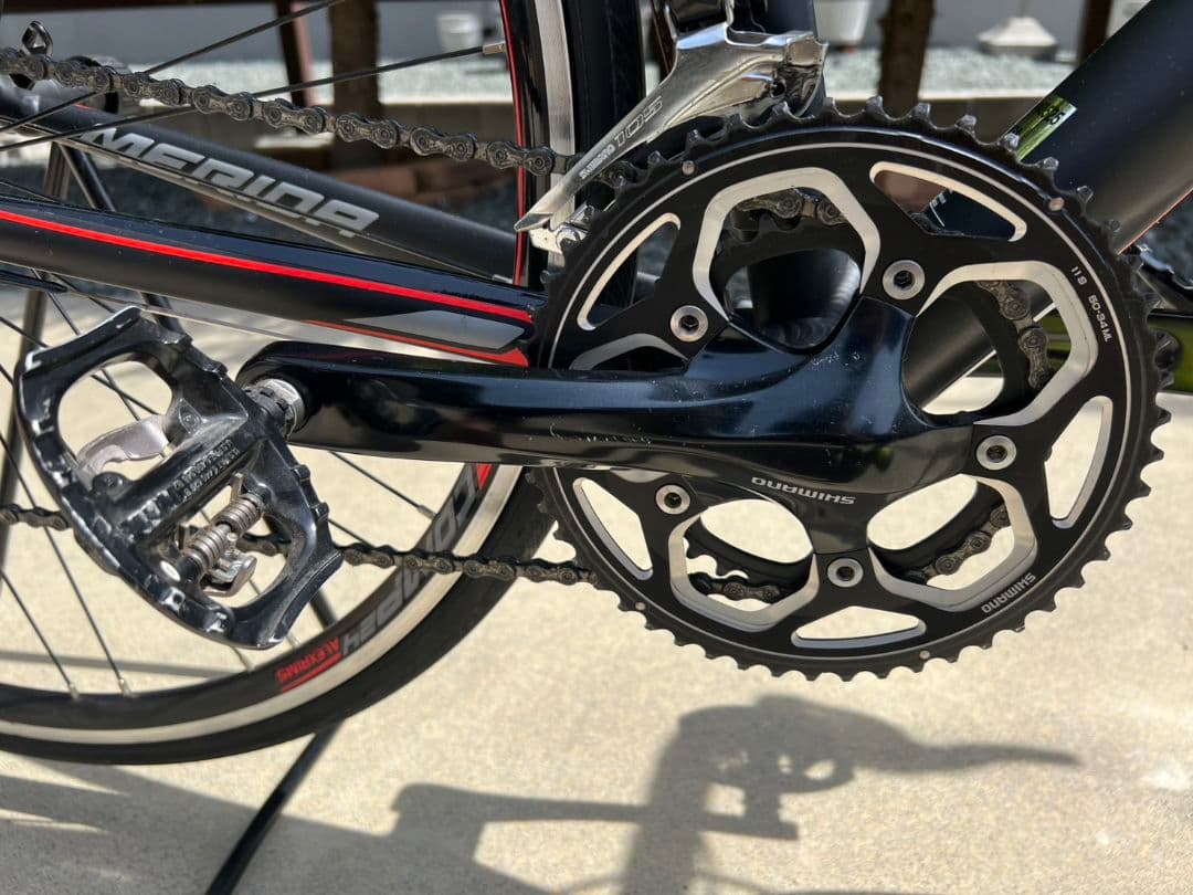 室内保管MERIDA 400 ロードバイク 黒/赤