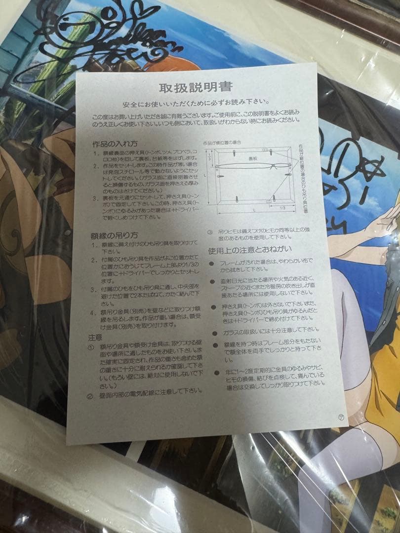 エル・カザド 直筆サイン入り額装複製原画(エリス/ナディ)