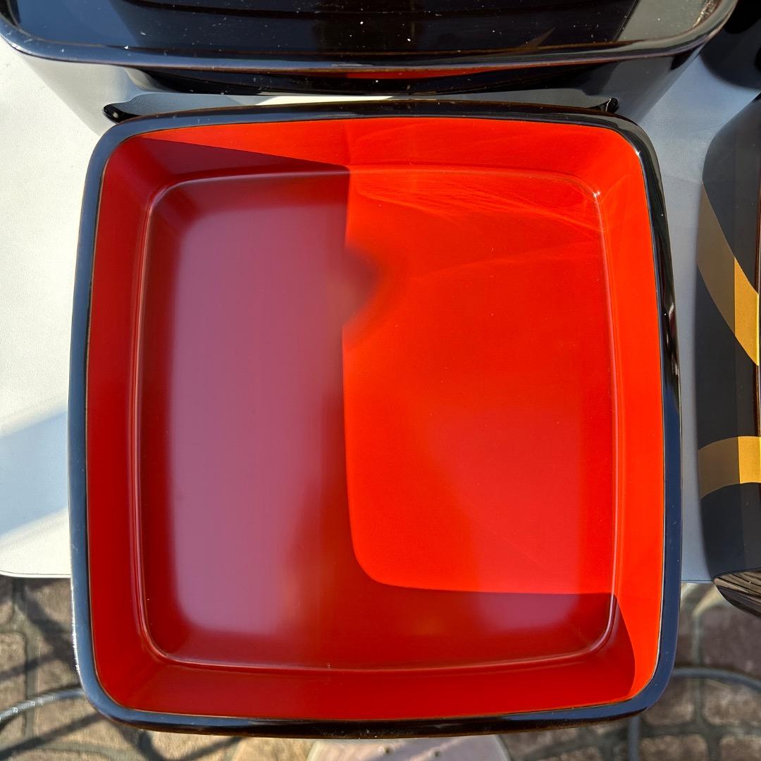 輪島塗　田谷作　漆器　四段重箱