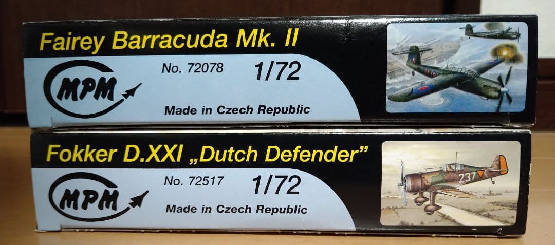 1/72 MPM フェアリー バラクーダ ＆ フォッカー D.21