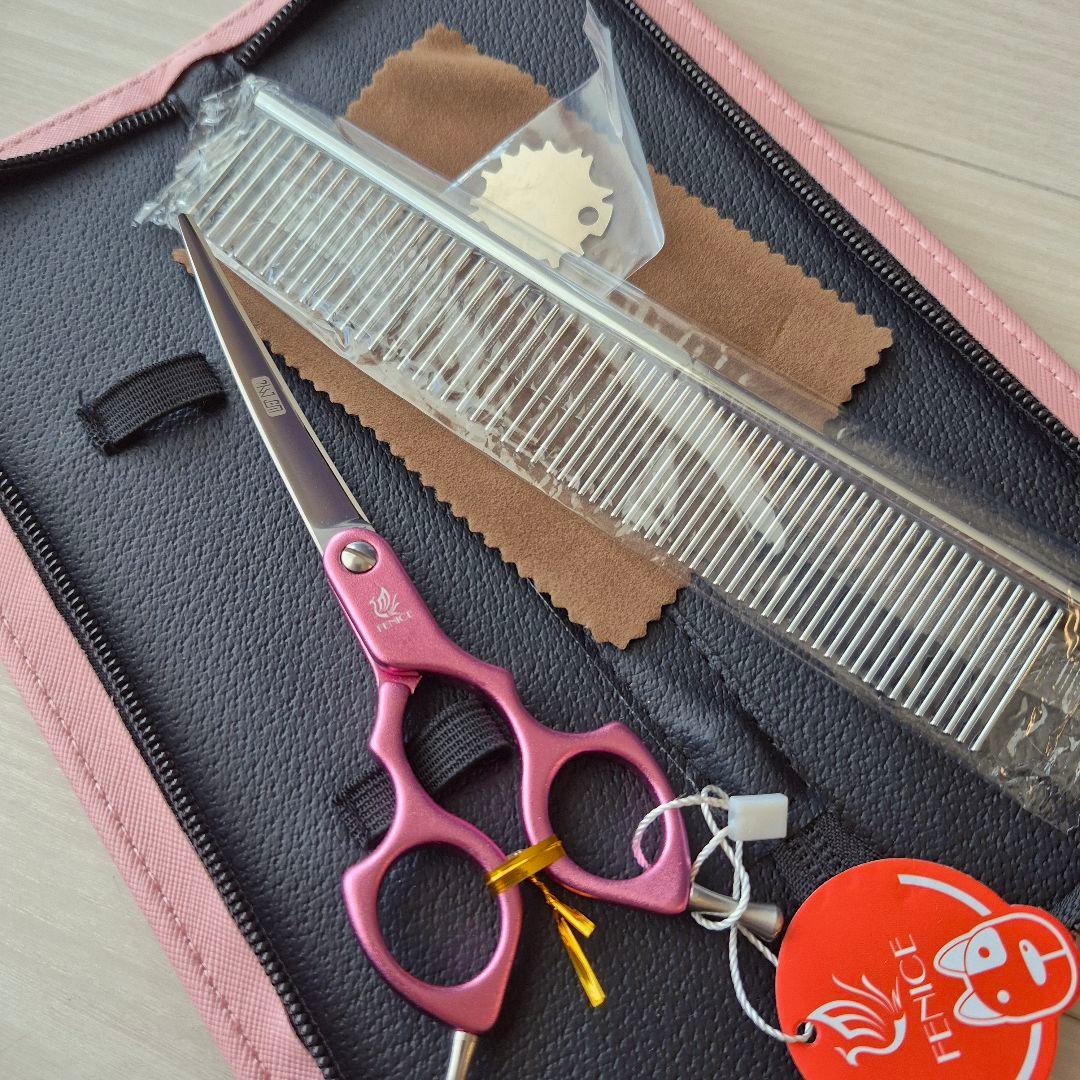 新品★フェニーチェ 6.5in★軽量アルミ カーブシザー★軽量トリミングシザー