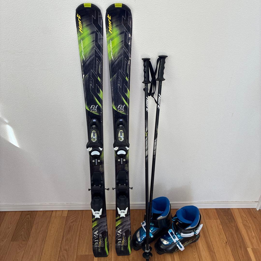 Hart DIVA 子供用スキーセット　板120/靴22/ストック