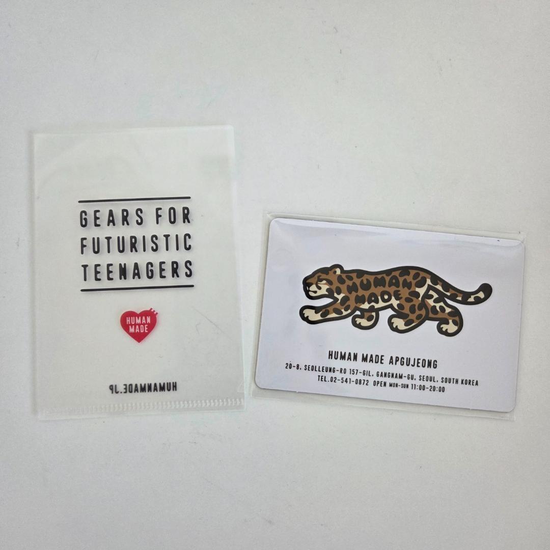 韓国 狎鴎亭限定 HUMAN MADE ハート型 パスケース ポーチ パープル