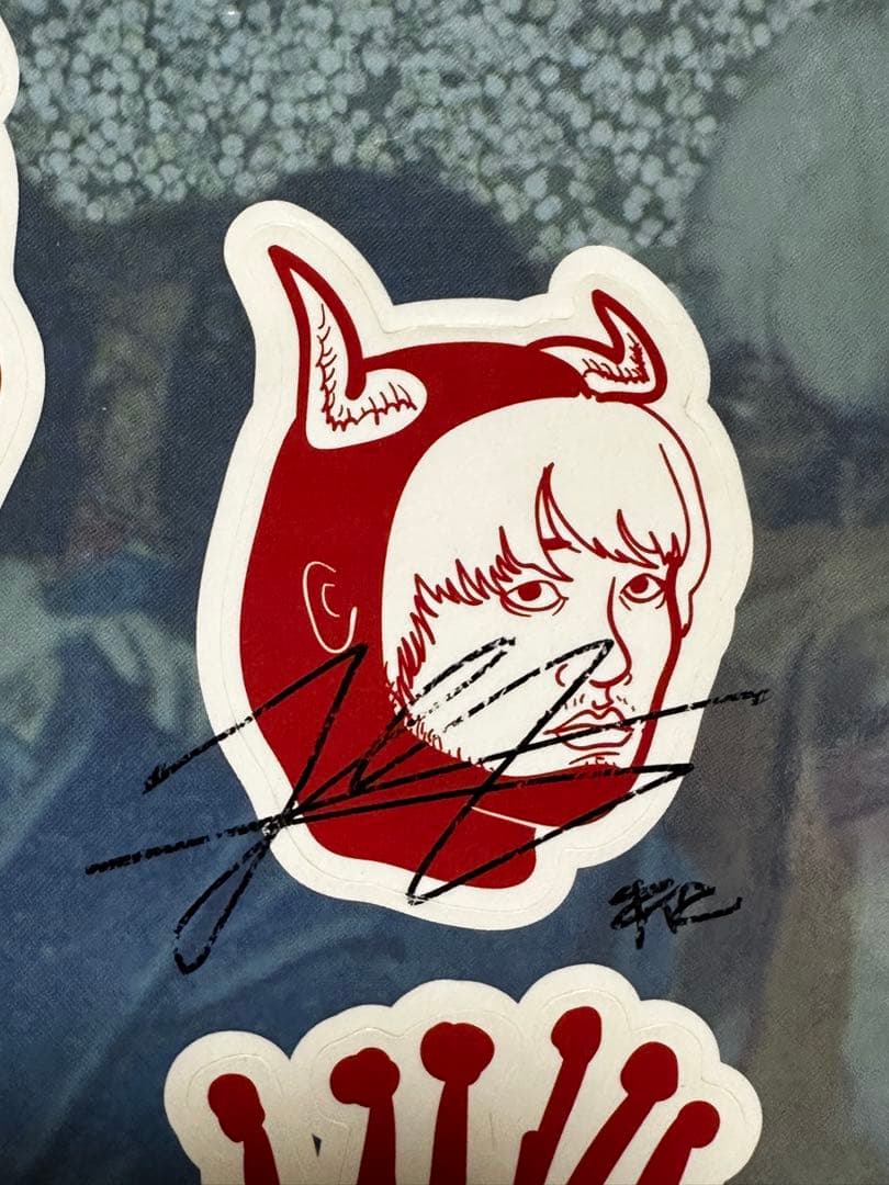 【激レア】King Gnu 直筆サイン入りステッカー