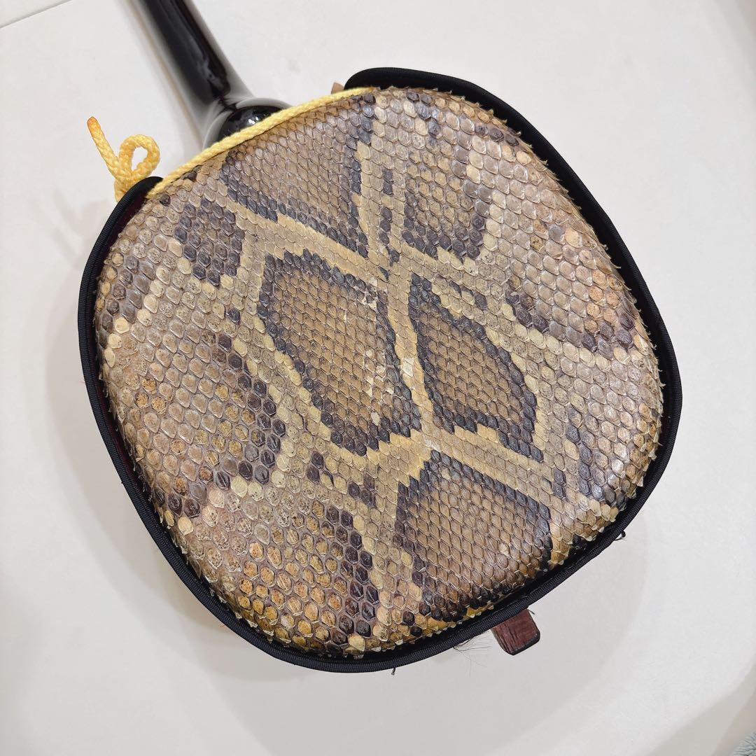 三線 本革 ケース 教本付き