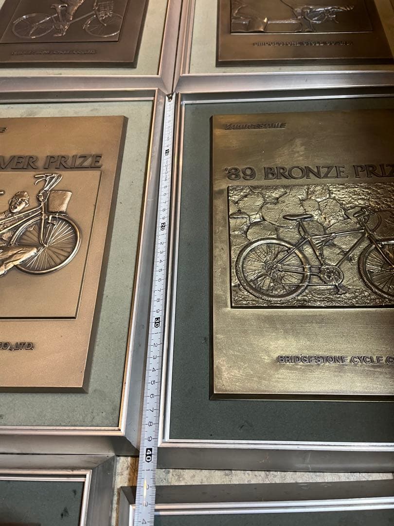 Taoブリヂストン看板、16枚ブリヂストン表彰額、ブリヂストン記念看板、