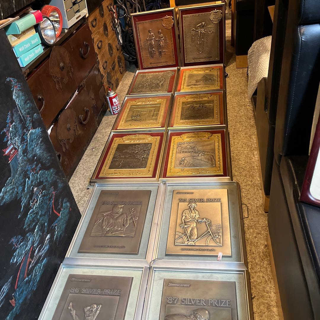 Taoブリヂストン看板、16枚ブリヂストン表彰額、ブリヂストン記念看板、