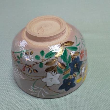 A 74 茶道 茶碗     乾山秋草・閑粋作  ( 新品未使用品 )