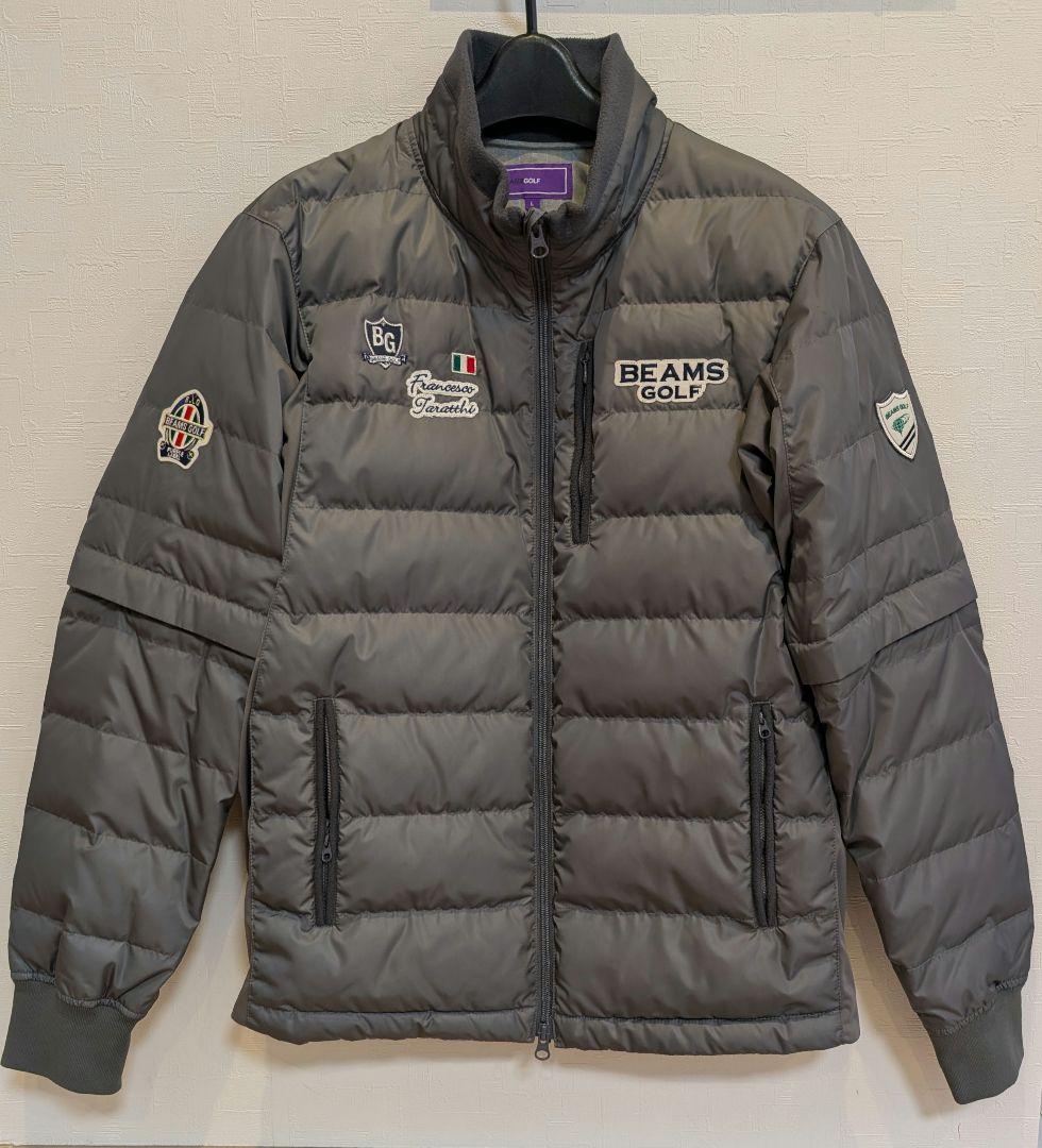 BEAMS GOLF グレー ダウンジャケット