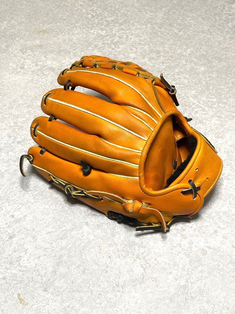 ZETT 軟式グローブ オレンジ　源田モデル　プロステイタス