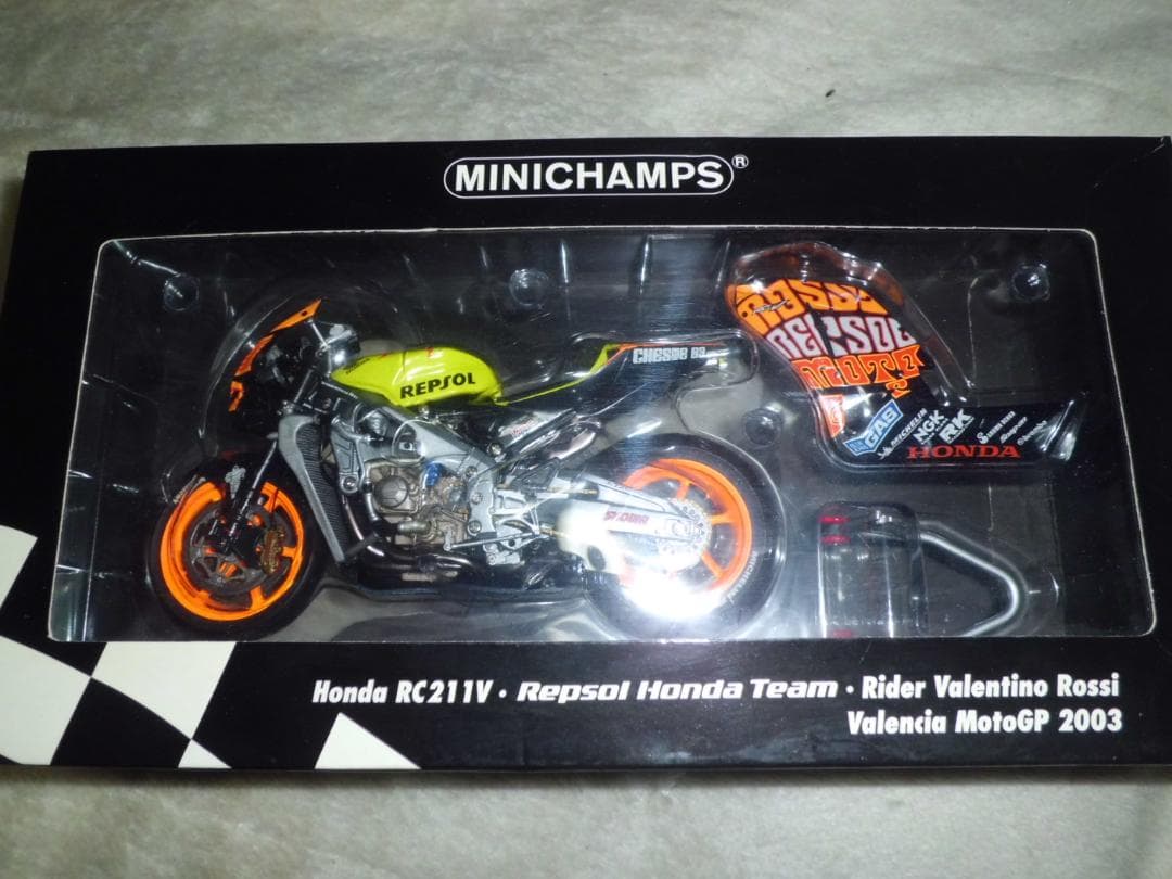 【開封品】ミニチャンプス　Honda RC211V Moto GP 2003