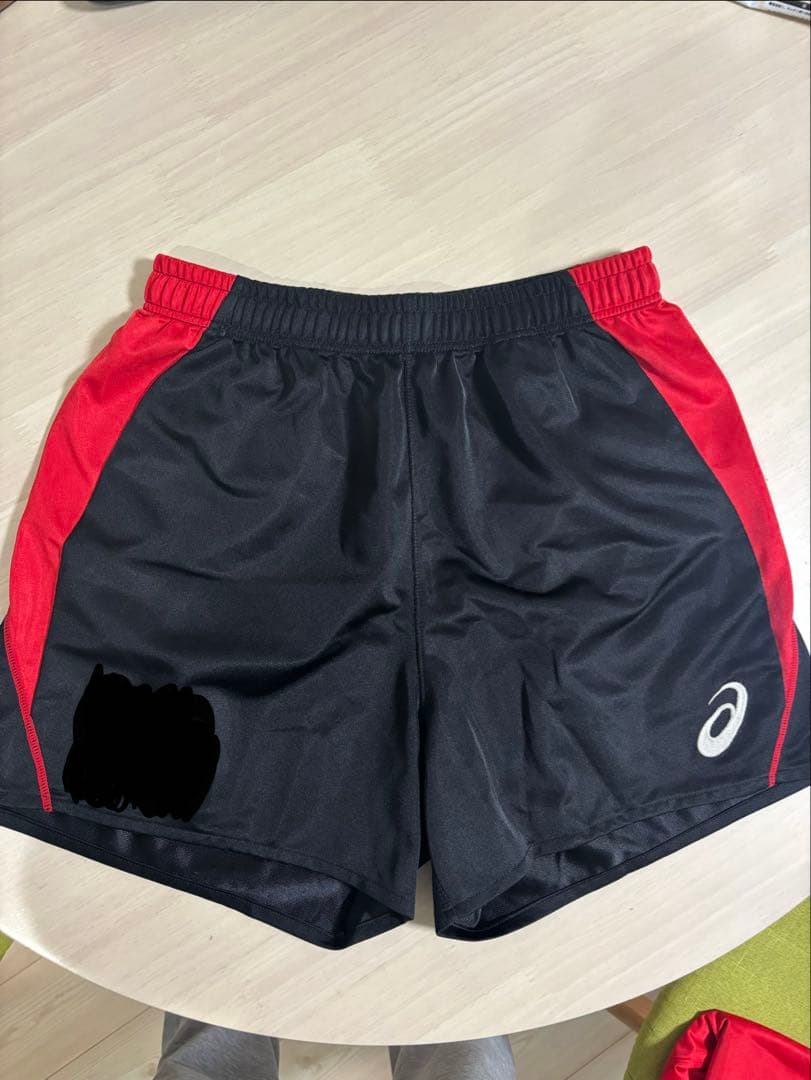 【限定品】スポーツパンツ XL 黒/赤