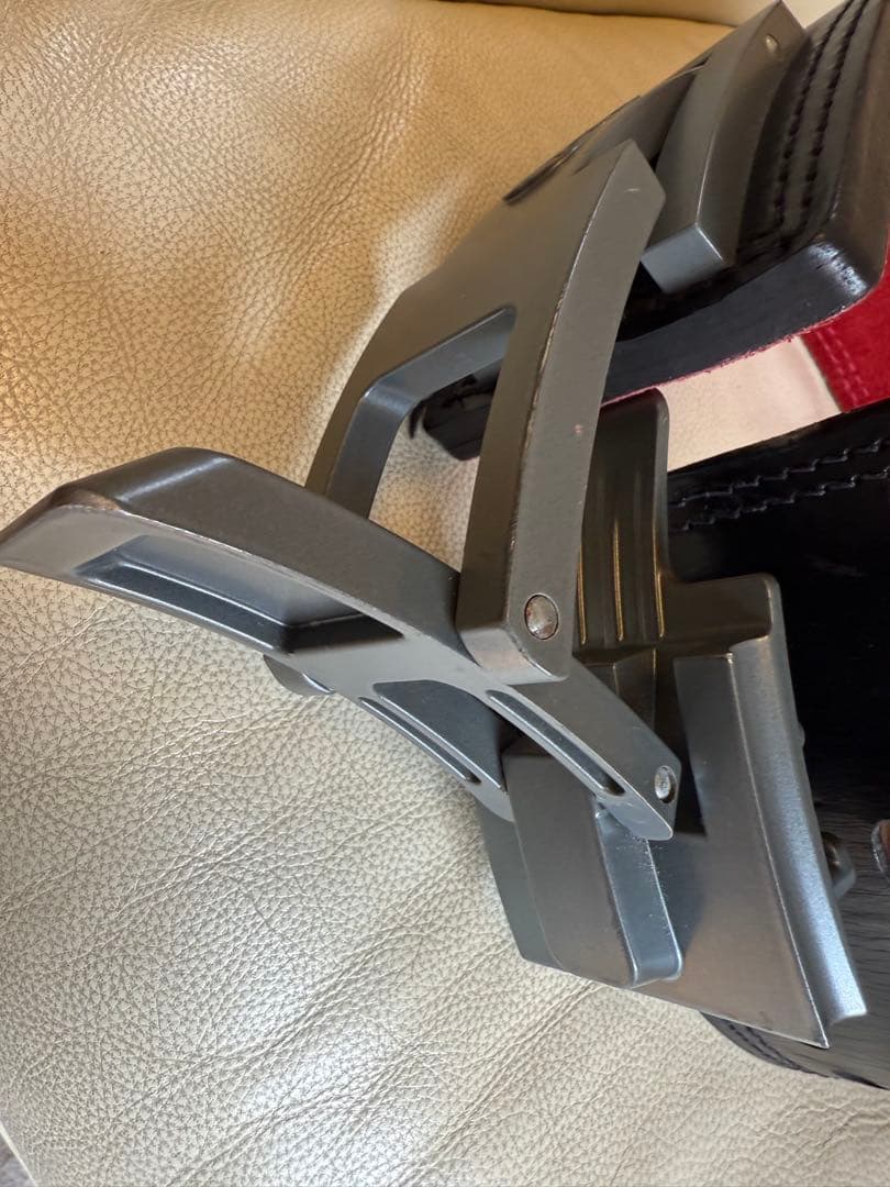 SBD トレーニング・パワーベルト 13mm XS 新ロゴタイプ 黒/赤