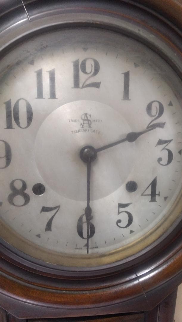 古い柱時計     ⑩