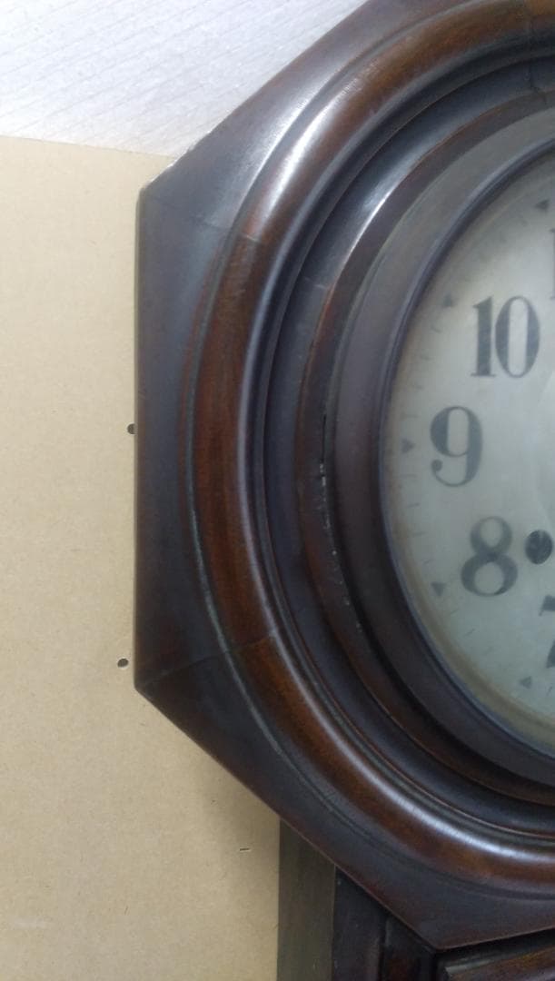 古い柱時計     ⑩