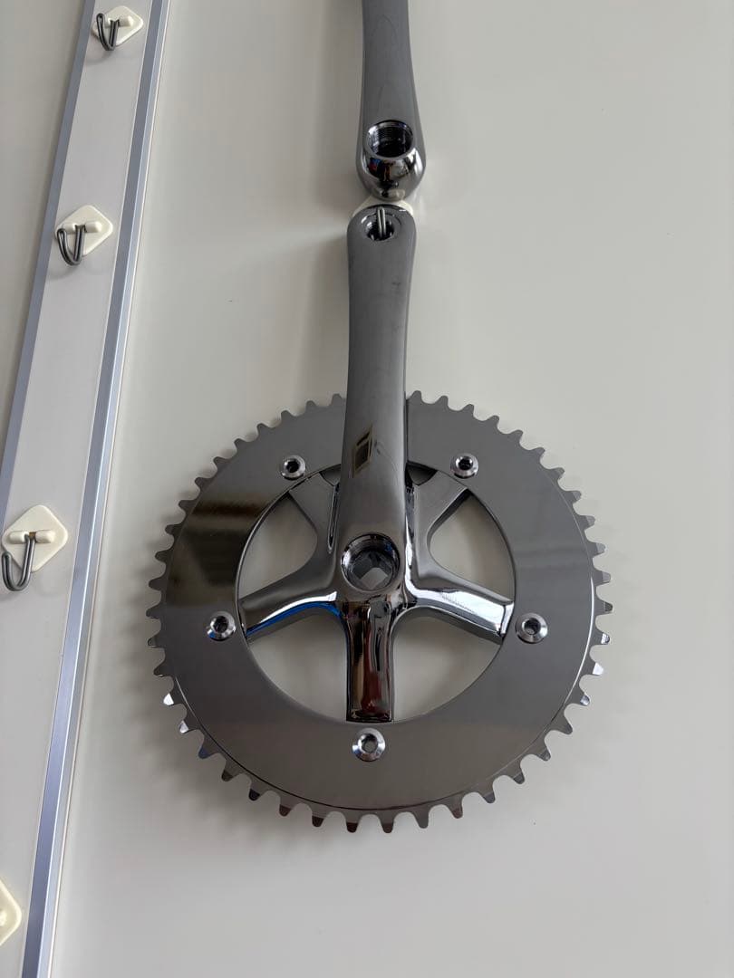 クランクセット クロームメッキ アルミニウム製