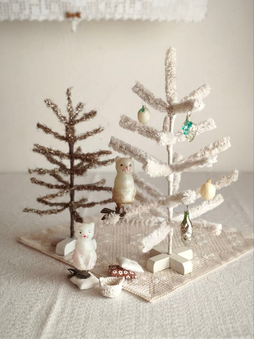 【リュヌとリュカさま】vintage tree ❀ 燻ゴールドのツリー 23cm