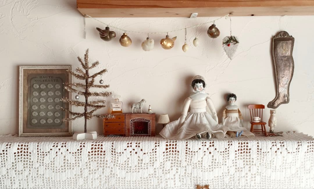 【リュヌとリュカさま】vintage tree ❀ 燻ゴールドのツリー 23cm