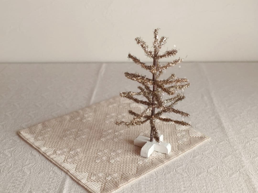 【リュヌとリュカさま】vintage tree ❀ 燻ゴールドのツリー 23cm