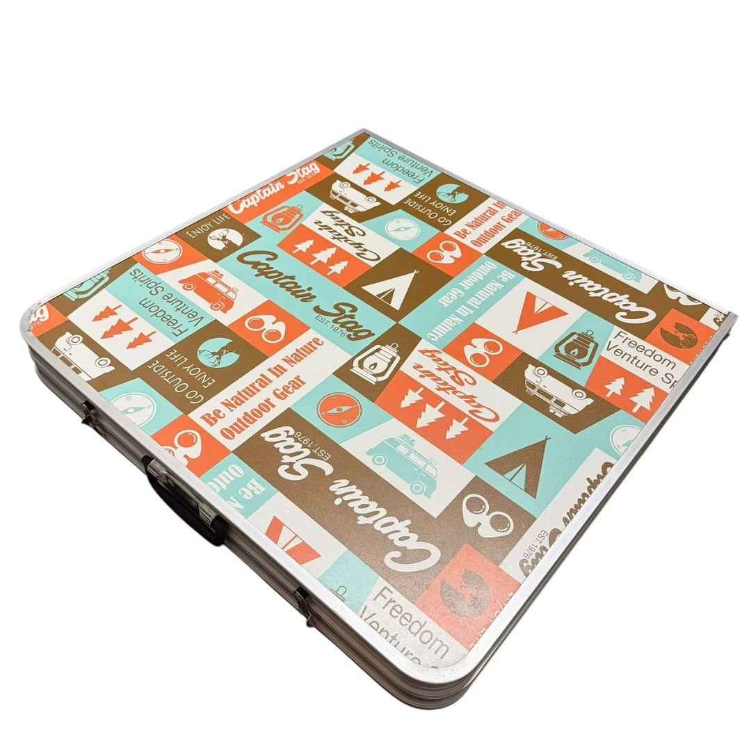 【キャプテンスタッグ】 アルミフォーウェイテーブル M 120×60cm