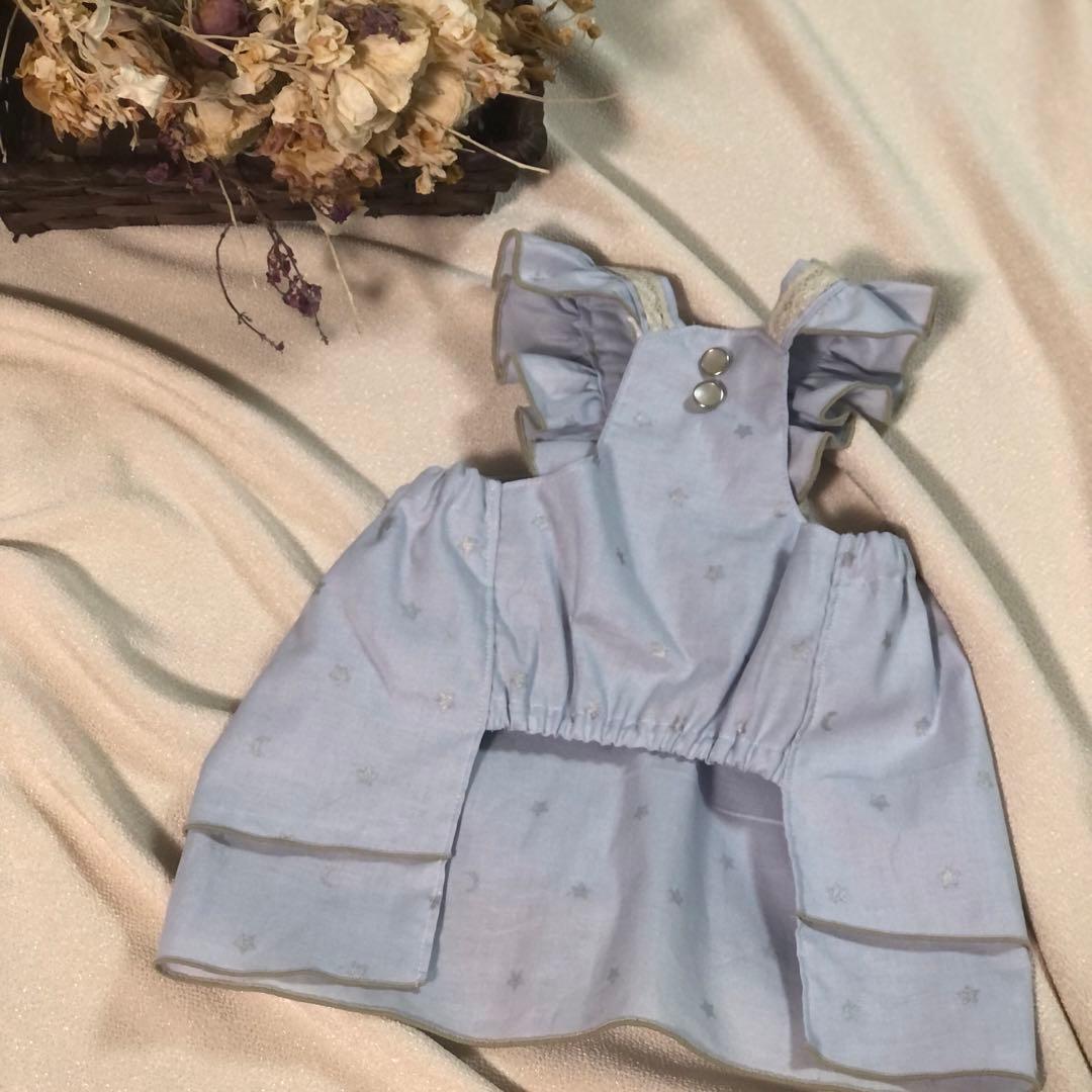 ハンドメイド　エプロンワンピース　オーダー小型犬