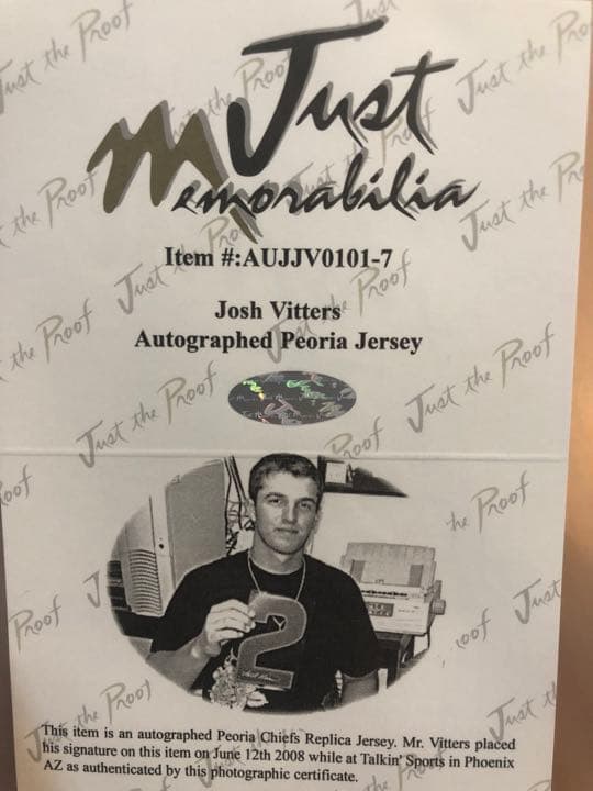 MLB ジョシュ・ビッターズ　直筆サイン入りユニフォーム