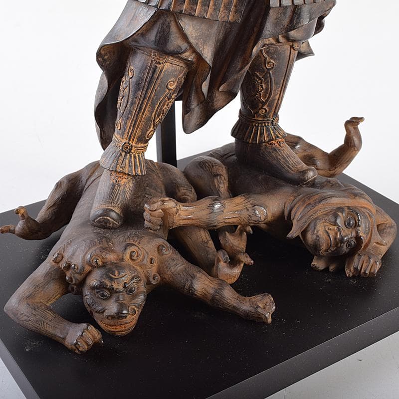 仏教美術　isumu　イスム　樹脂製　レプリカ　毘沙門天像　置物　FR7645B