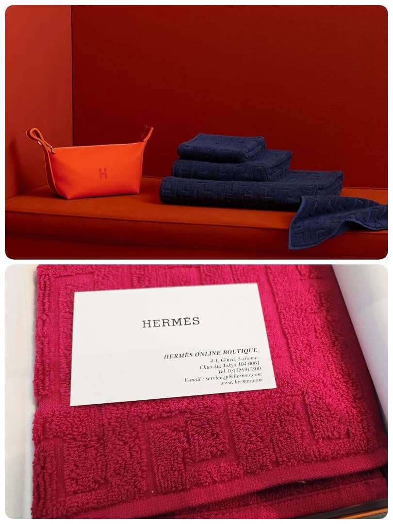 エルメス♥️HERMES♥️カレステアーズ新品♥️タオルハンカチハイビスカス