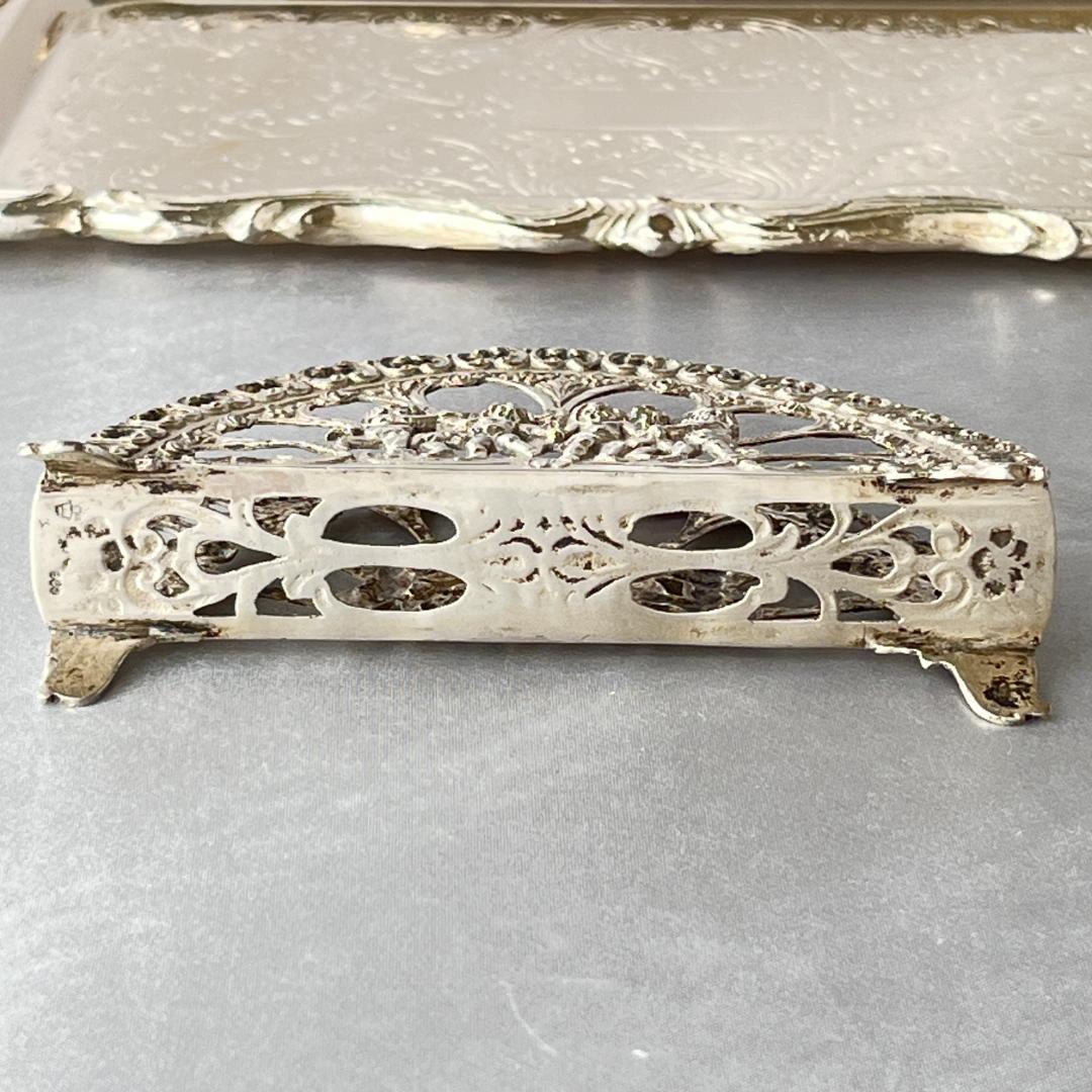 【ドイツ】チュラブの集うのナプキンスタンド 【純銀】ナプキンホルダー