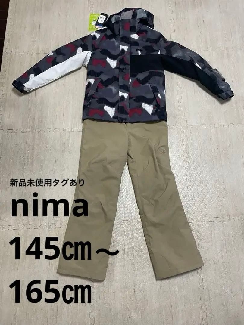 【新品未使用】NIMAスノーウェア　160 ジュニア　スノーボードウェア　雪遊び