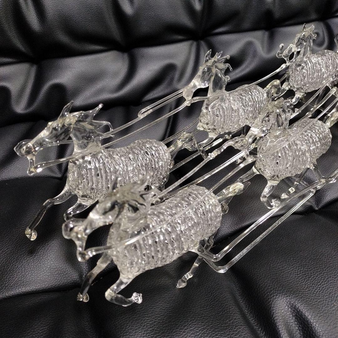 アンティーク 超絶技巧 ガラス細工 馬車 骨董 置物 オブジェ 洋風