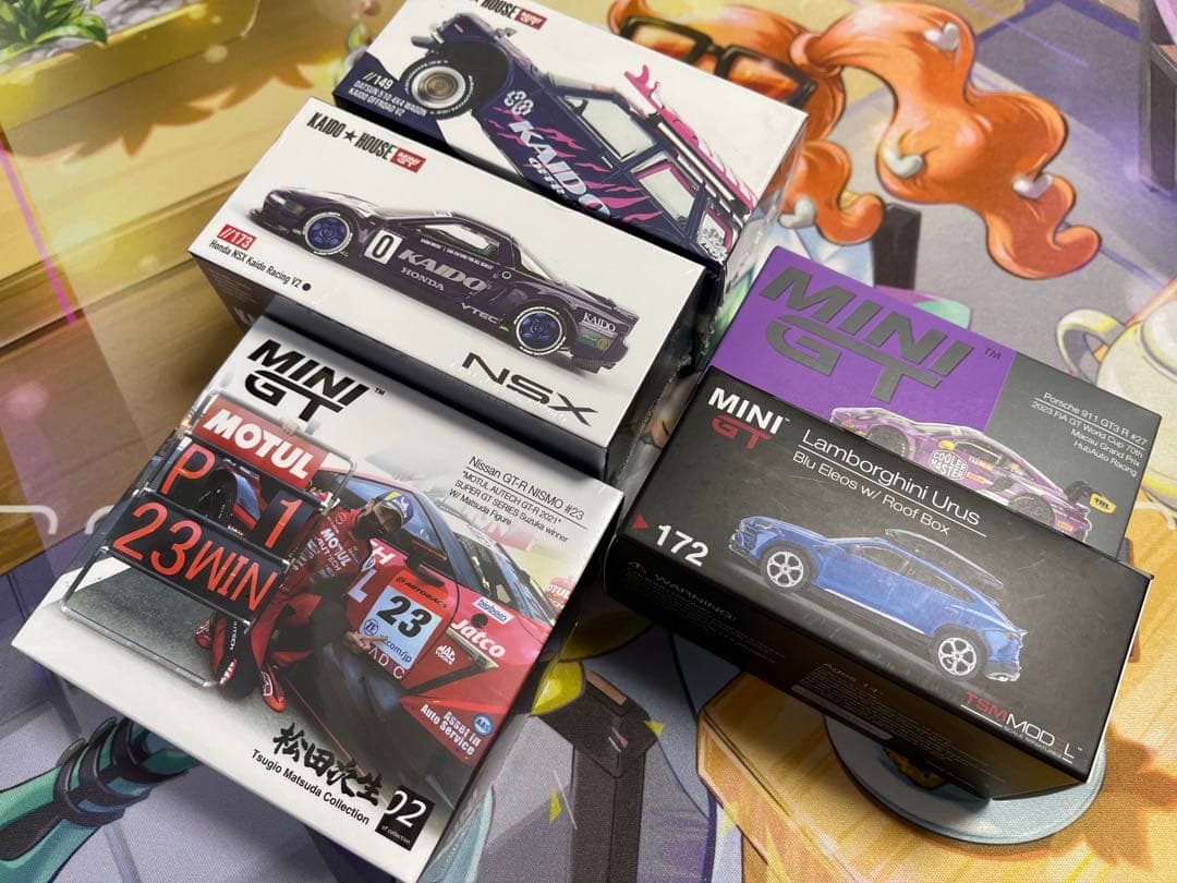 【5点セット＋おまけ】MINI GT 1/64 未開封3点 GT-R ポルシェ