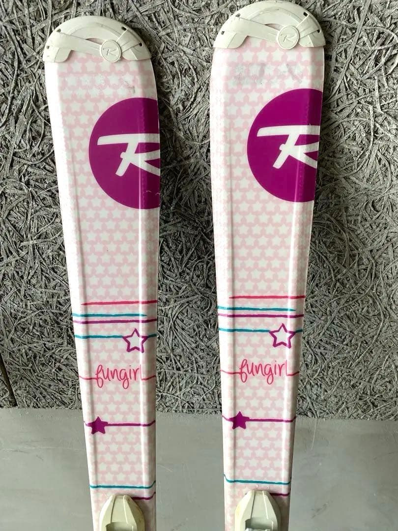 【美品】ROSSIGNOL板130cm ブーツ22.0㎝・ストック95㎝