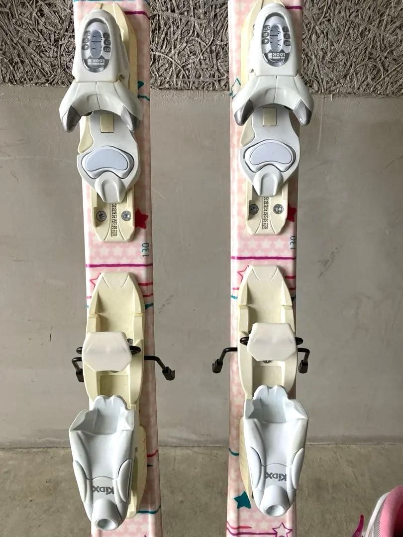 【美品】ROSSIGNOL板130cm ブーツ22.0㎝・ストック95㎝