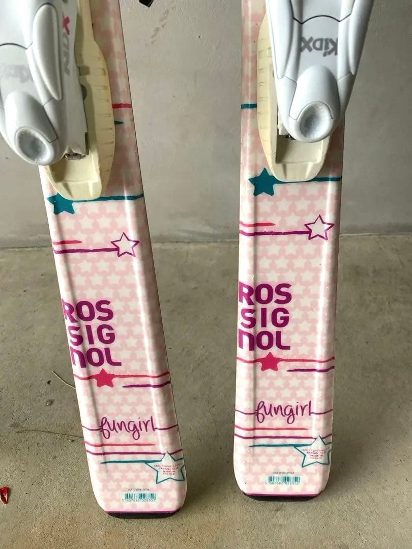 【美品】ROSSIGNOL板130cm ブーツ22.0㎝・ストック95㎝