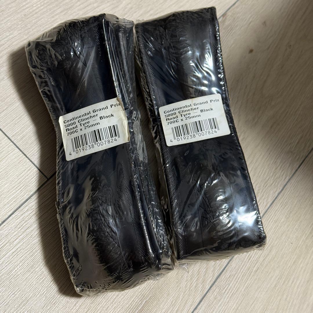 新品 コンチネンタル GP5000 700x25C クリンチャータイヤ 2本