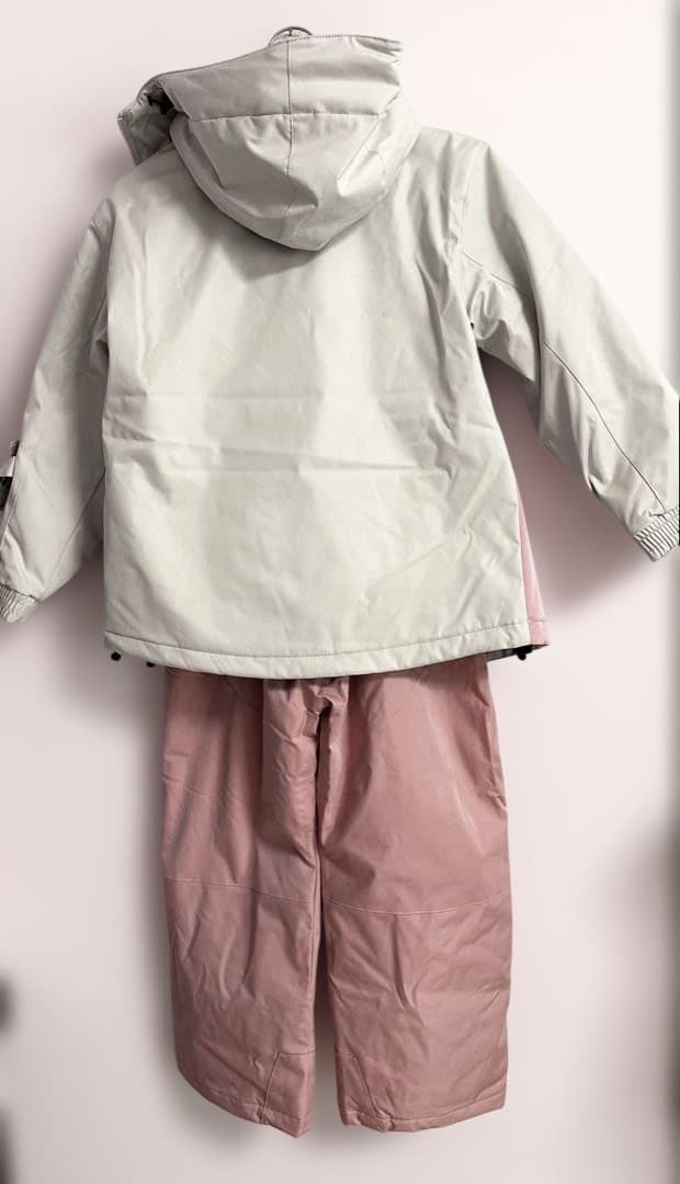 Actleis　スノーウェア 130cm クリームホワイト/ピンク
