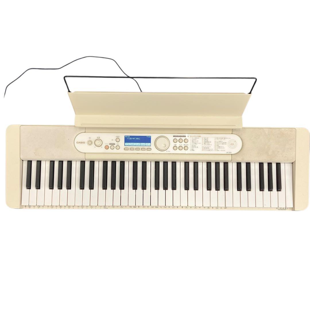 2022年製　CASIO 楽らくキーボード　光ナビゲーション　LK-526
