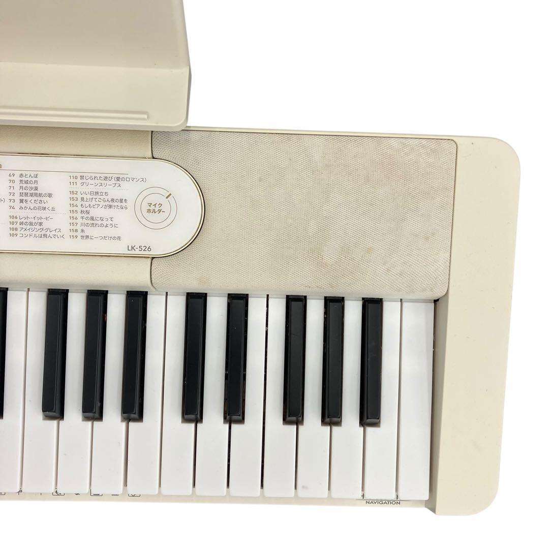 2022年製　CASIO 楽らくキーボード　光ナビゲーション　LK-526