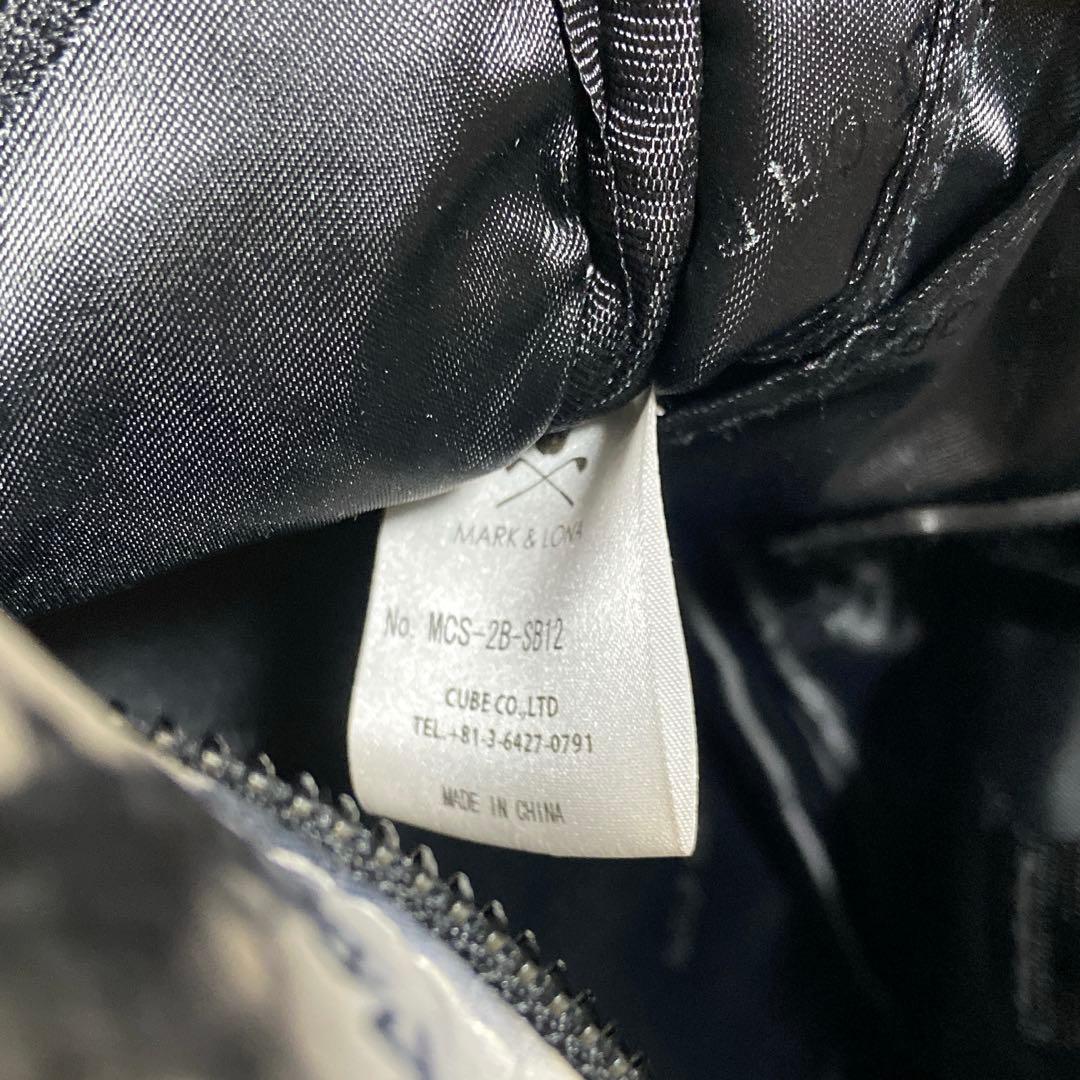 近年モデル⭐️マークアンドロナ　CODE カートバッグ 大理石模様　ゴルフ　白　黒