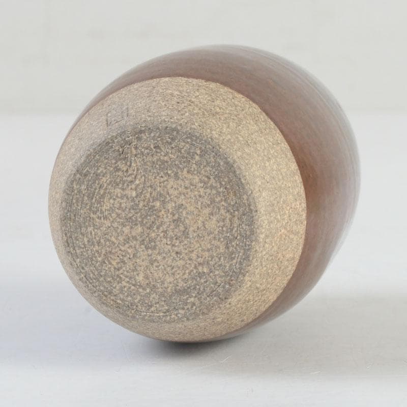 茶道具　高取焼　比古焼　藤崎寿山造　肩衝茶入　仕覆付　共箱　V　9824