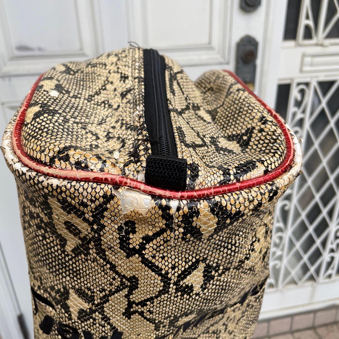 【レア柄】TaylorMadeテーラーメイド キャディバッグ フード付 蛇柄