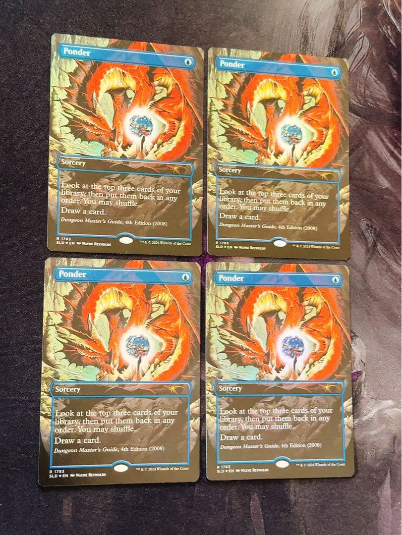 【シークレットライアーfoil】思案　英語　4枚セット